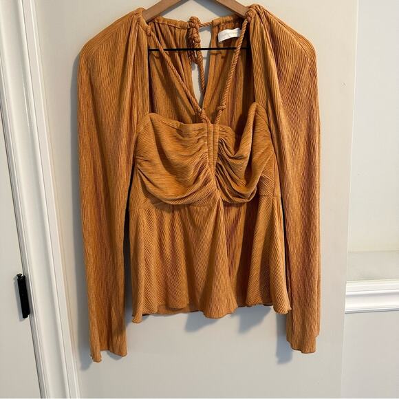 Jonathan Simkhai Tan Orange Top Medium - Picture 11 of 11